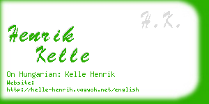 henrik kelle business card